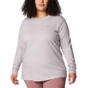 image:imageColumbia Womens North Cascades Long Sleeve TeeColumbia Grey HeatherLinear Drifts