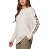 image:imageColumbia Womens North Cascades Long Sleeve TeeDark StoneCsc Sleeve Logo Omblur