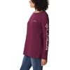 image:imageColumbia Womens North Cascades Long Sleeve TeeMarionberryCsc Branded Solarize Sleeve