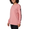 image:imageColumbia Womens North Cascades Long Sleeve TeePink AgaveCsc Sleeve Logo