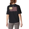 image:imageColumbia Womens North Cascades Relaxed TeeBlack  Salmon Fish and Friends