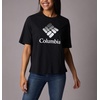 image:imageColumbia Womens North Cascades Relaxed TeeBlackCsc Stacked Gradient Graphic