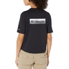image:imageColumbia Womens North Cascades Relaxed TeeBlackFramed Halftone Logo Graphic