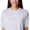 image:imageColumbia Womens North Cascades Relaxed TeeCirrus Grey  White Pfg Script Isle