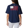 image:imageColumbia Womens North Cascades Relaxed TeeCollegiate Navy  White Fish and Friends
