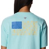 image:imageColumbia Womens North Cascades Relaxed TeeGulf StreamFish Friends Flag Graphic
