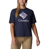 image:imageColumbia Womens North Cascades Relaxed TeeNocturnalCsc Stacked Impressions Grx