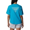image:imageColumbia Womens North Cascades Relaxed TeeOcean TealPfg Triangle Graphic