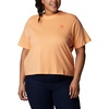 image:imageColumbia Womens North Cascades Relaxed TeePeachFramed Halftone Logo Graphic