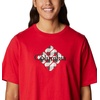 image:imageColumbia Womens North Cascades Relaxed TeeRed LilyCentered Gem Buffalo Plaid