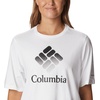 image:imageColumbia Womens North Cascades Relaxed TeeWhiteFramed Halftone Logo Graphic