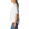 image:imageColumbia Womens North Cascades Relaxed TeeWhiteFramed Halftone Logo Graphic