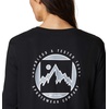 image:imageColumbia Womens Standard North Cascades Long Sleeve Cropped TeeBlackBoundless Graphic