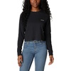 image:imageColumbia Womens Standard North Cascades Long Sleeve Cropped TeeBlackBoundless Graphic