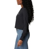 image:imageColumbia Womens Standard North Cascades Long Sleeve Cropped TeeBlackBoundless Graphic