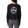 image:imageColumbia Womens Standard North Cascades Long Sleeve Cropped TeeBlackBoundless Graphic