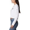 image:imageColumbia Womens Standard North Cascades Long Sleeve Cropped TeeWhiteCsc Stacked Mini Graphic