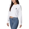 image:imageColumbia Womens Standard North Cascades Long Sleeve Cropped TeeWhiteCsc Stacked Mini Graphic