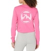 image:imageColumbia Womens Standard North Cascades Long Sleeve Cropped TeeWild GeraniumBoundless Graphic
