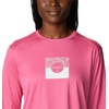 image:imageColumbia Womens Summerdry Graphic Long Sleeve TeeWild GeraniumCsc Split Leaves Graphic