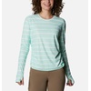 image:imageColumbia Womens W Sun Deflector Summerdry Ls ShirtMint Cay Tie Dye Stripe