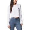 image:imageColumbia Womens Standard North Cascades Long Sleeve Cropped TeeWhiteCsc Stacked Mini Graphic