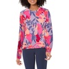 image:imageColumbia Womens Standard Summerdry Long Sleeve Printed TeeWild GeraniumFloriated
