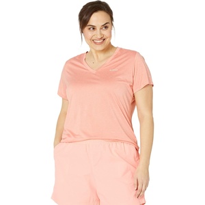image:imageColumbia Hike Short Sleeve VNeckCoral Reef Heather
