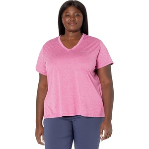 image:imageColumbia Hike Short Sleeve VNeckWild Fuchsia Heather