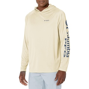 image:imageColumbia Mens PFG Terminal Tackle HoodieAncient Fossil HeatherCarbon Logo