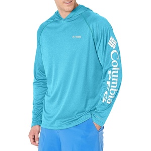 image:imageColumbia Mens PFG Terminal Tackle HoodieAtoll HeatherWhite Logo