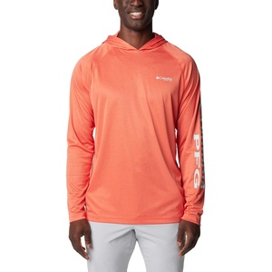 image:imageColumbia Mens PFG Terminal Tackle HoodieBright Poppy HeatherIcy Morn Logo