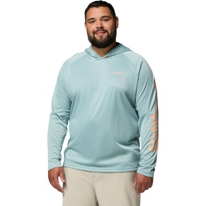 image:imageColumbia Mens PFG Terminal Tackle HoodieCrushed Blue HeatherBright Nectar Logo