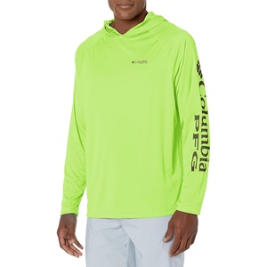 image:imageColumbia Mens PFG Terminal Tackle HoodieGreen Mamba HeatherBlack Logo
