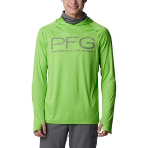 image:imageColumbia Mens PFG Terminal Tackle HoodieGreen MambaCity Grey