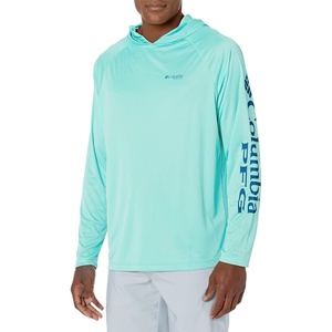 image:imageColumbia Mens PFG Terminal Tackle HoodieGulf Stream HeatherVivid Blue Logo