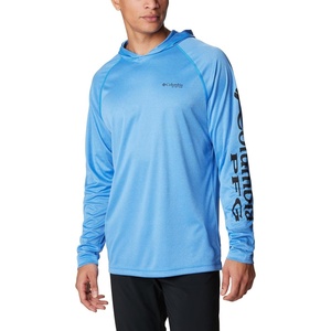 image:imageColumbia Mens PFG Terminal Tackle HoodieHyper Blue HeatherBlack Logo