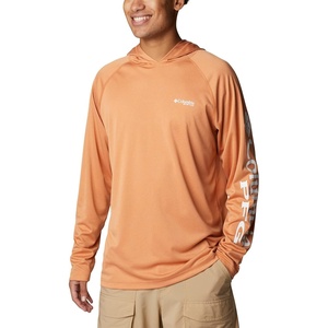 image:imageColumbia Mens PFG Terminal Tackle HoodieIsland Orange HeatherWhite Logo