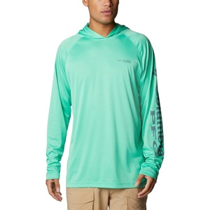 image:imageColumbia Mens PFG Terminal Tackle HoodieLight Jade HeatherMetal Logo