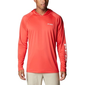 image:imageColumbia Mens PFG Terminal Tackle HoodieRed HibiscusWhite Logo