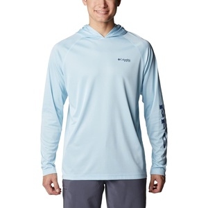 image:imageColumbia Mens PFG Terminal Tackle HoodieSpring Blue HeatherCarbon Logo