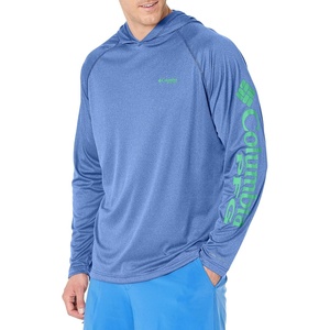 image:imageColumbia Mens PFG Terminal Tackle HoodieVivid Blue HeatherWinter Green Logo