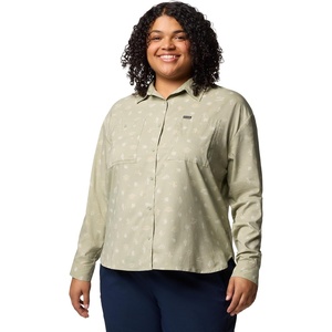 image:imageColumbia Plus Size Silver Ridge Utility Long Sleeve ShirtSafari Deserted