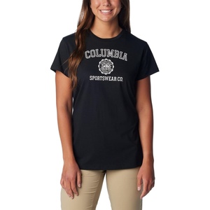 image:imageColumbia Plus Size Sun Trek Short Sleeve Graphic TeeBlackCsc Emblem