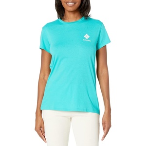 image:imageColumbia Plus Size Sun Trek Short Sleeve Graphic TeeBright AquaCsc Stacked Mini Graphic