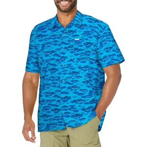 image:imageColumbia Sportswear Mens Trollers Best Short Sleeve ShirtBlue Macaw Bigmouth Print