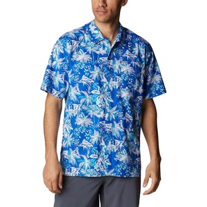 image:imageColumbia Sportswear Mens Trollers Best Short Sleeve ShirtBlue Macaw Festive Fishin Print