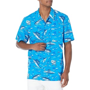 image:imageColumbia Sportswear Mens Trollers Best Short Sleeve ShirtBlue Macaw Reel Dreamz Print
