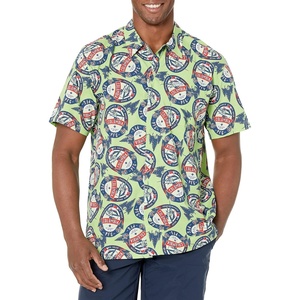 image:imageColumbia Sportswear Mens Trollers Best Short Sleeve ShirtLime Glow Holiday Spirits Print