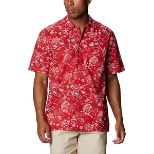 image:imageColumbia Sportswear Mens Trollers Best Short Sleeve ShirtRed Spark Americana Fishing Print